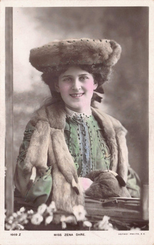 Postcard edwardian actress - actress,