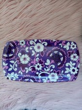 Vintage Melamine Thetford Tray Purple Floral Retro Flowers