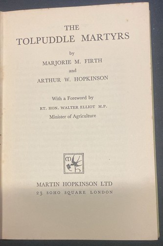 The tolpuddle martyrs - martyrs, by