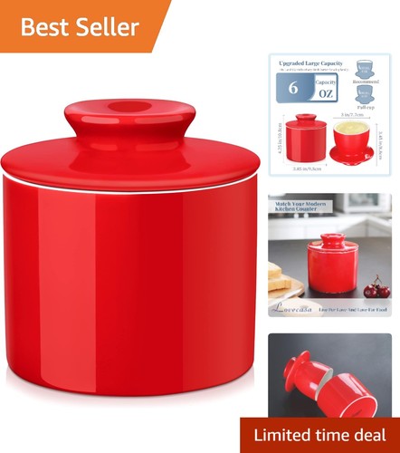 Elegant red porcelain butter - elegant,