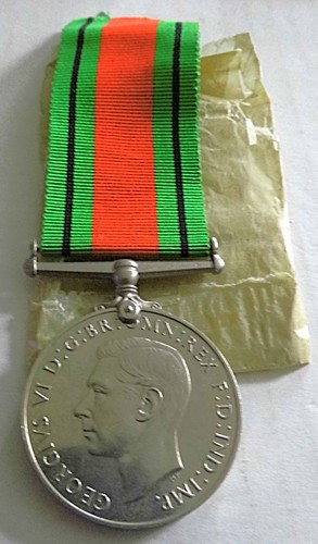 Ww2 defence medal named - medal,