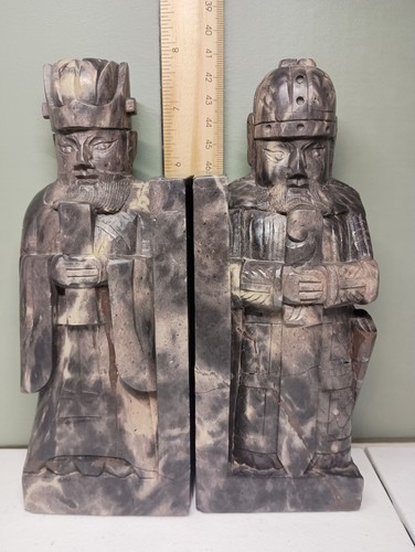 Vintage bookends asian scholar - bookends,