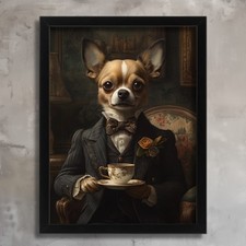 Vintage Dog Portrait Dapper