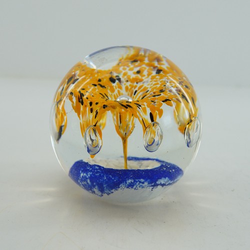 Glass aquarium paperweight - glass,