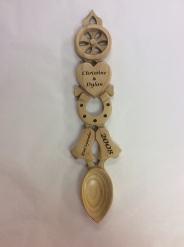 Wooden love spoon made in - made,