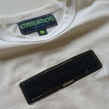 Vintage y2k cyberdog white cotton t-shirt clubwear small