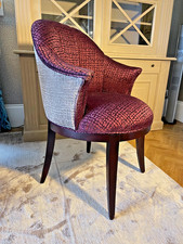 Ex Showhome Orior Furniture Irish side desk chair rrp £2800 contemporary Velvet