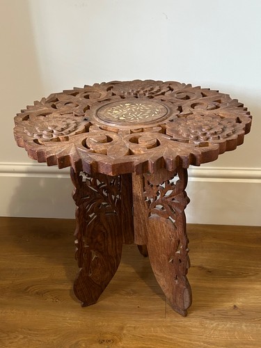 Vintage indian wood - wood, carved