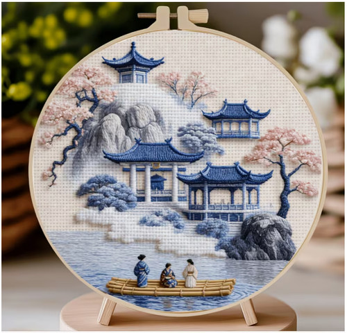 Embroidery hoop kit 20cm - embroidery,