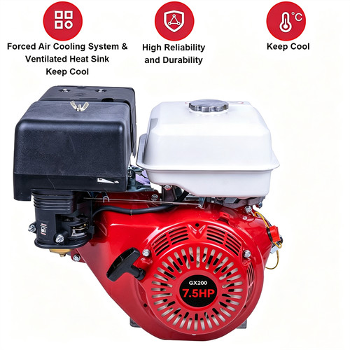 Stroke 5hp 196cc petrol - 4-stroke,