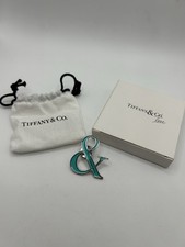 Rare Tiffany & Co Love Ampersand Pin Badge Brooch Blue Enamel