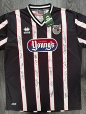BNWT SIGNED Errea Grimsby Town 2011/2012 Home Shirt Mens XXL 2XL