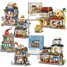 LOZ Blocks Food Stores Model Kit Holiday Mini Street View Building Set 700+PCS