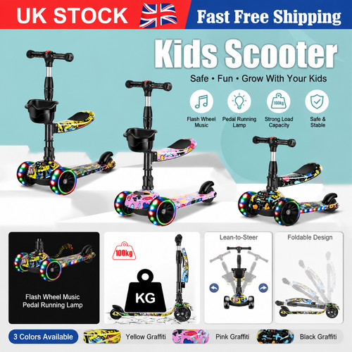 Scooter child kick flashing - child,