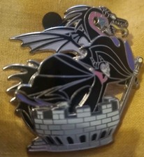 WDW Disney Maleficent and Dragon on Tower Disney Trading Pin