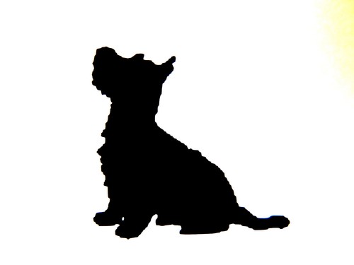 Westie dog vinyl car - vinyl, /