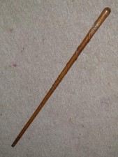 Military WW1 Trench Art Drill Cane - 'Royal Artillery' Hand-Carved Snake Shaft