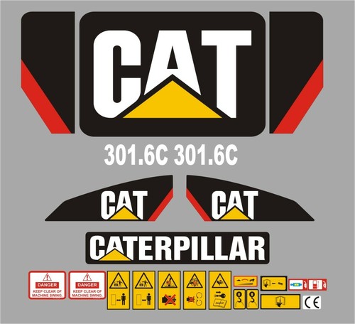 Cat 301 mini digger decal - cat,