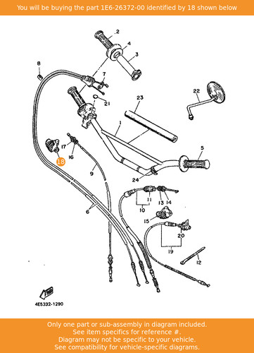 Yamaha cover handle lever 1 - yamaha,