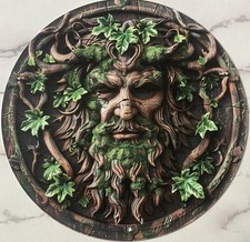 Anglo-Saxon Green Man Garden Plaque—Thors Oak—Odin/Wotan—Tree Of Life—🚫Viking