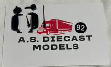 Corgi Modern Truck MAN TGX Black Mirrors & Aerials 1/50