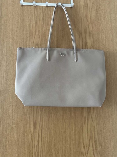Lacoste beige hand bag - lacoste,