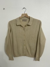 Vintage 1950s Ballantyne Of Peebles Harvey Nichols 100% Cashmere Cardigan 36”