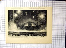 Old Washington Illuminations Executive Mansion New President Cleveland