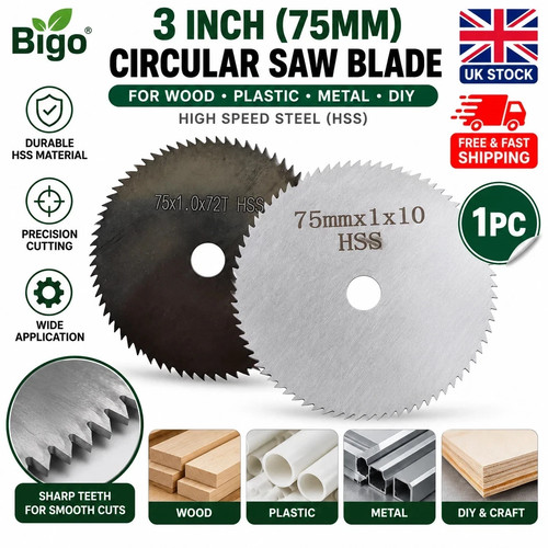 1pcs 3inch 75mm - 1pcs,