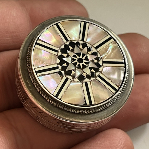 Vintage egyptian silver pill - egyptian,