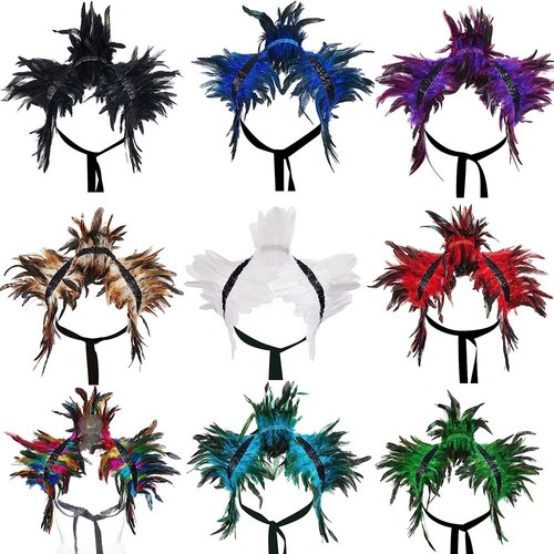 Fake collar feather cape - feather,