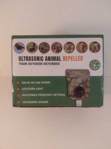 Solar powered animal repeller - solar-powered,