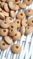 Natural Wooden Round Flat 12mm