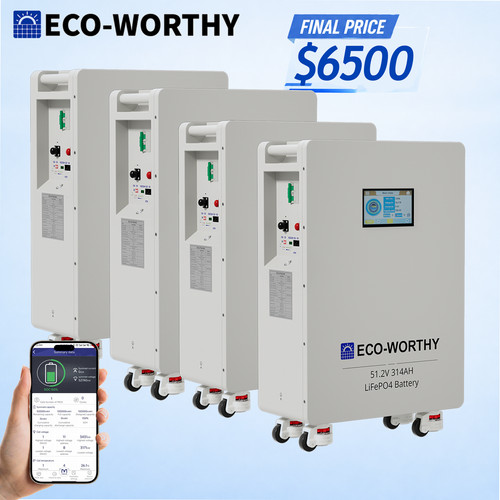 Eco worthy 3kwh 4pack 48v - eco-worthy,