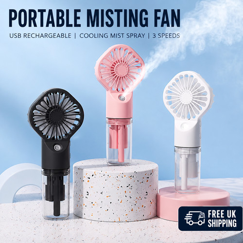 Portable handheld misting fan - handheld,
