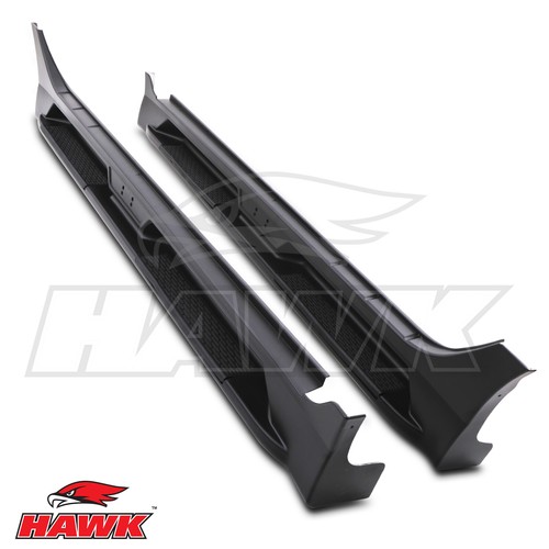 Aluminium stylish side steps - aluminium,