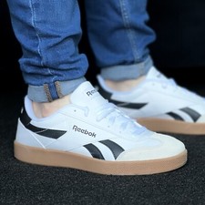 Reebok Smash Edge S Men’s Athletic Shoe White Sneakers Footwear Trainers #245