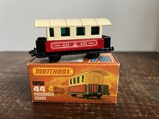 Vintage Matchbox 75 44 Train Passenger Coach Toy Excellent Condition In Box