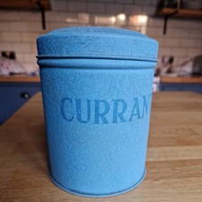 Vintage Retro  Tala currant Storage  hinged lid Tin ? 1950s