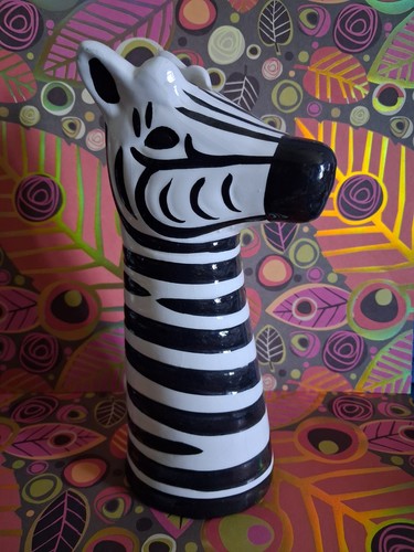 Zebra ceramic vase unbranded - vase,