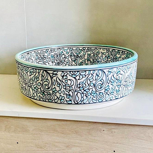 Moroccan ceramic round - ,