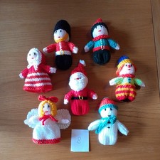 7 Newly hand knitted Christmas