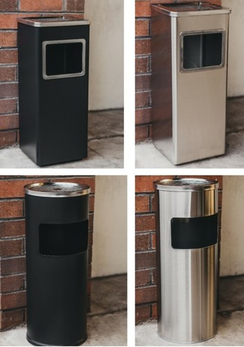 Metal litter rubbish - litter, bin