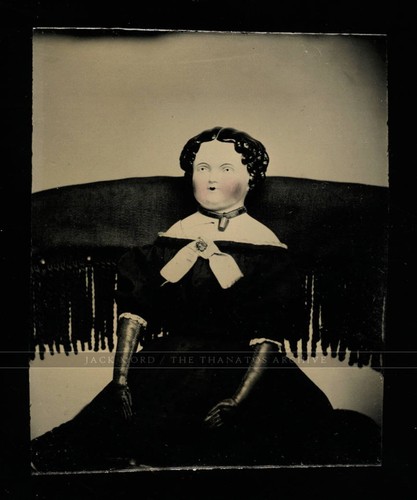 Miniature tintype photo china - miniature,