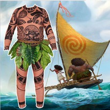 Moana Maui Cosplay Tattoo Suit