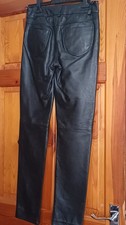 womens real leather trousers
