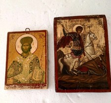 Vintage wood icons - wood,