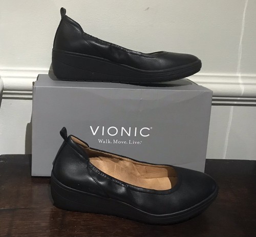 Vionic jacey black leather - vionic,
