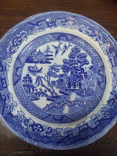 Vintage blue willow - blue,