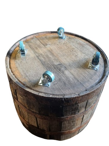 Large half whisky barrel - half,